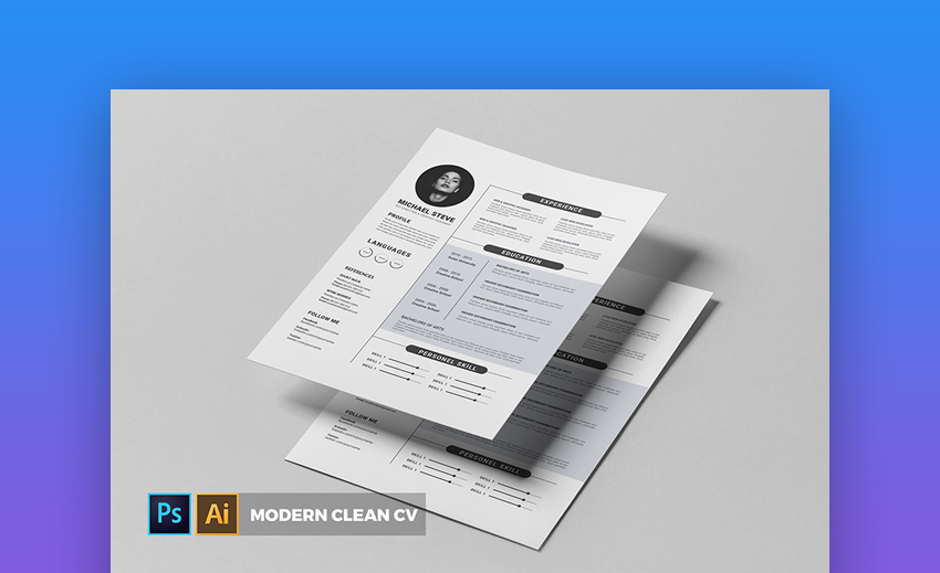 25+ Attractive (EyeCatching) Resume (CV) Templates With Stylish Aesthetics